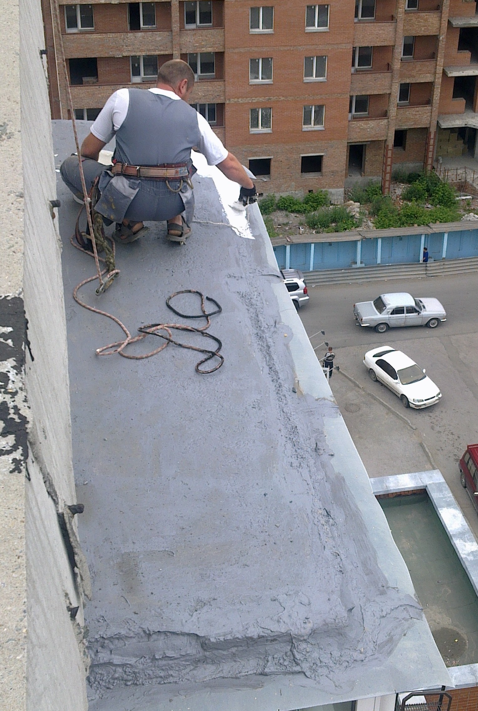 Монтаж балконной плиты